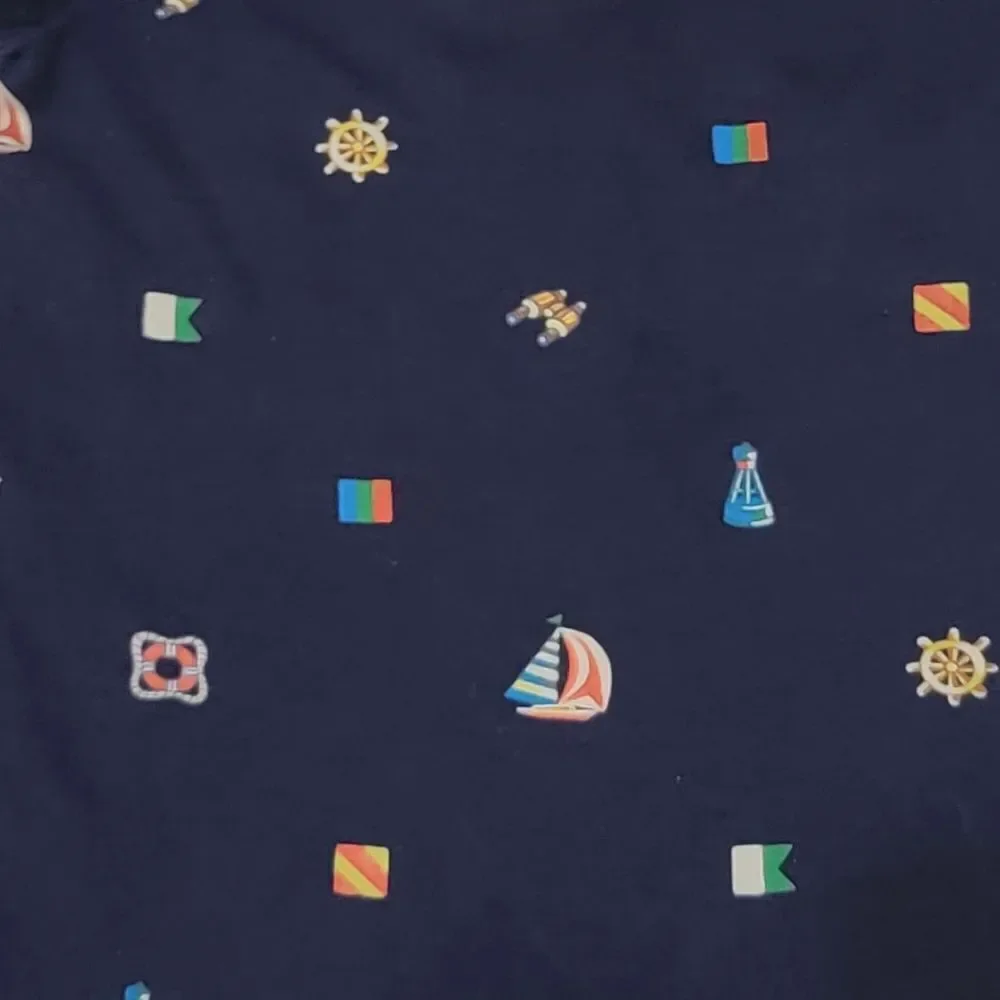 Ralph Lauren Infant Boys One Piece Sail Ocean Boat Romper Size 6 Months